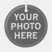Uw foto hier glas ornament (Voorkant)