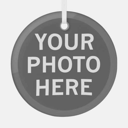 Uw foto hier glas ornament (Voorkant)