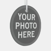 Uw foto hier glas ornament (Voorkant Rechts)