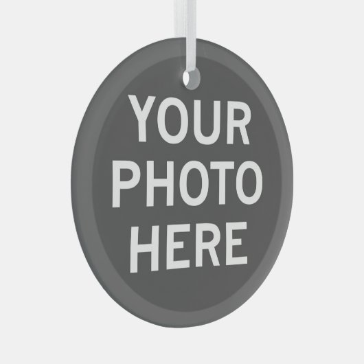 Uw foto hier glas ornament (Voorkant Rechts)