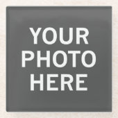 Uw foto hier glazen onderzetter (Voorkant)