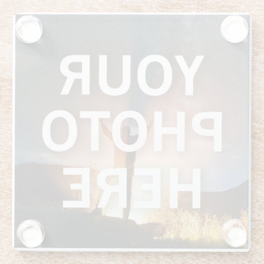 Uw foto hier glazen onderzetter (Achterkant)