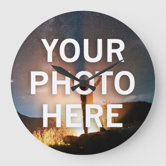 Uw foto hier grote klok (Voorkant)