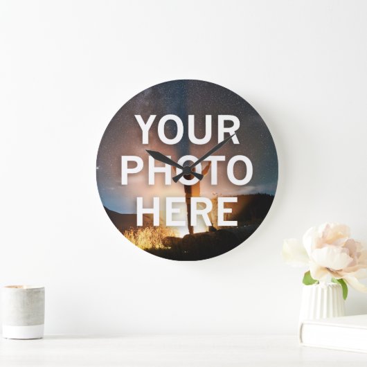 Uw foto hier grote klok (Huis)