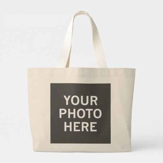Uw foto hier grote tote bag (Achterkant)