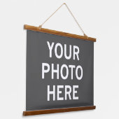 Uw foto hier hangend wandkleed (Gebogen)
