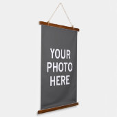 Uw foto hier hangend wandkleed (Gebogen)
