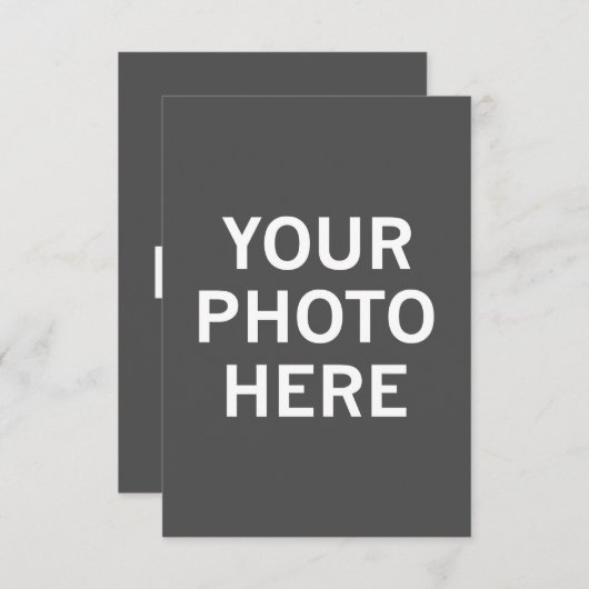 Uw foto hier informatiekaartje (Voorkant / Achterkant)