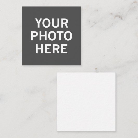 Uw foto hier informatiekaartje (Voorkant / Achterkant)