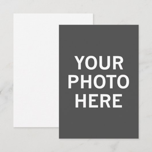Uw foto hier informatiekaartje (Voorkant / Achterkant)
