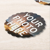 Uw foto hier kartonnen onderzetters (Gekanteld)