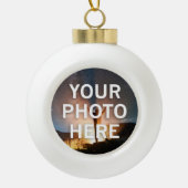 Uw foto hier keramische bal ornament (Voorkant)
