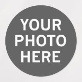 Uw foto hier labels (Design 1)