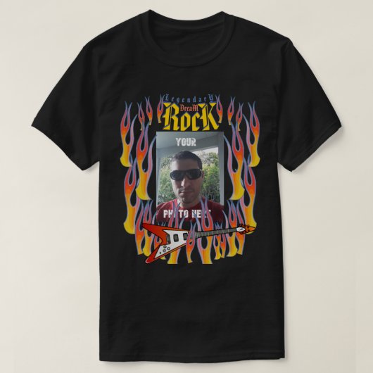UW FOTO HIER Legendary Rock HD T-shirt (Design voorkant)