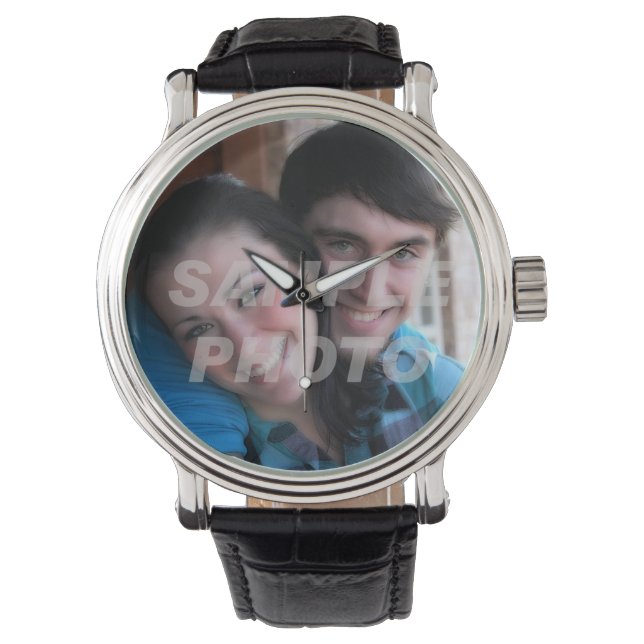 Uw foto hier memento gelegenheid custom horloge (Voorkant)