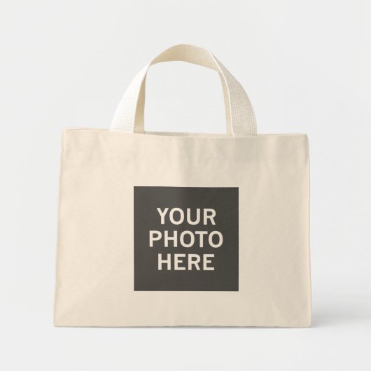 Uw foto hier mini tote bag (Voorkant)