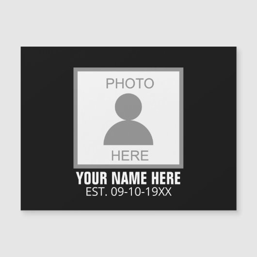 Uw foto hier Naam en Leeftijd (Voorkant)