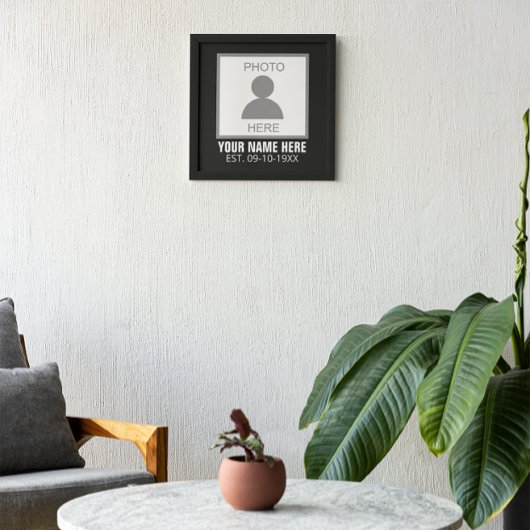 Uw foto hier Naam en Leeftijd Afdruk