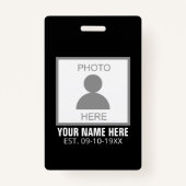 Uw foto hier Naam en Leeftijd Badge (Voorkant)