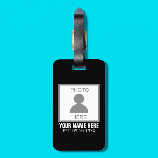 Uw foto hier Naam en Leeftijd Bagagelabel