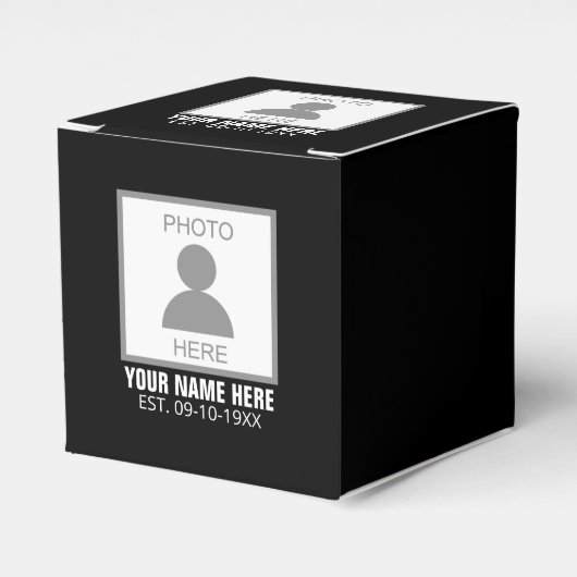 Uw foto hier Naam en Leeftijd Bedankdoosjes (Voorkant Zijde)