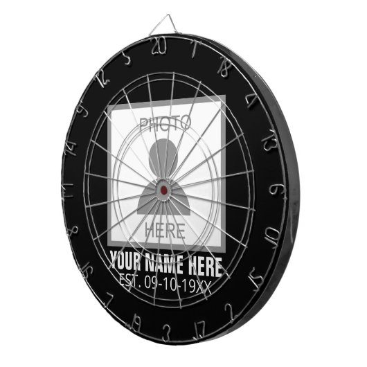 Uw foto hier Naam en Leeftijd Dartbord (Voorkant Rechts)