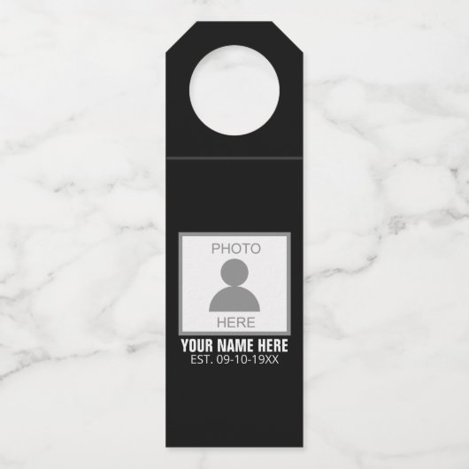 Uw foto hier Naam en Leeftijd Flessenhanger (Voorkant)