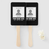 Uw foto hier Naam en Leeftijd Handwaaier (Voorkant en achterkant)