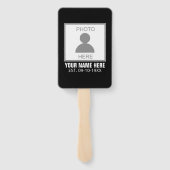 Uw foto hier Naam en Leeftijd Handwaaier (Achterkant)