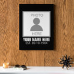 Uw foto hier Naam en Leeftijd Imitatie Canvas Print<br><div class="desc">Je foto hier,  naam en leeftijd,  kan een geweldig design voor je zijn en het kan een geweldig cadeau voor iedereen zijn.</div>