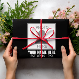 Uw foto hier Naam en Leeftijd Inpakpapier Vel