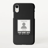 Uw foto hier Naam en Leeftijd iPhone Hoesje (Achterkant)