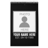 Uw foto hier Naam en Leeftijd Kalender (Hoes)