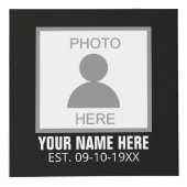 Uw foto hier Naam en Leeftijd Kubus (Voorkant)