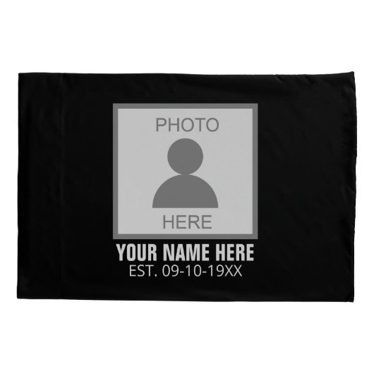 Uw foto hier Naam en Leeftijd Kussensloop (Achterkant)