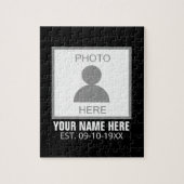 Uw foto hier Naam en Leeftijd Legpuzzel (Verticaal)