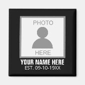 Uw foto hier Naam en Leeftijd Magneet (Voorkant)