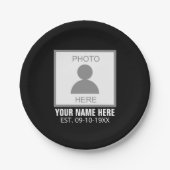 Uw foto hier Naam en Leeftijd Papieren Bordje (Voorkant)