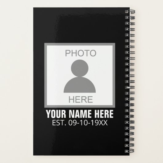 Uw foto hier Naam en Leeftijd Planner (Achterkant)