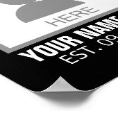 Uw foto hier Naam en Leeftijd Poster (Hoek)