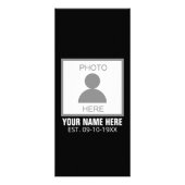 Uw foto hier Naam en Leeftijd Reclamekaart (Achterkant)