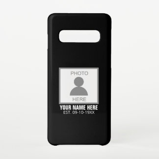 Uw foto hier Naam en Leeftijd Samsung Galaxy S10 Hoesje