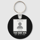 Uw foto hier Naam en Leeftijd Sleutelhanger (Voorkant)