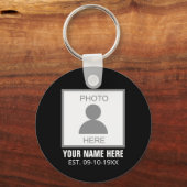 Uw foto hier Naam en Leeftijd Sleutelhanger (Voorkant)