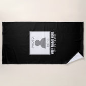 Uw foto hier Naam en Leeftijd Strandlaken (Voorkant)