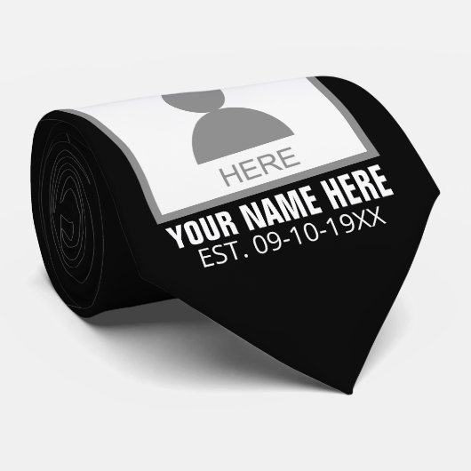 Uw foto hier Naam en Leeftijd Stropdas (Opgerold)