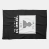 Uw foto hier Naam en Leeftijd Theedoek (Horizontaal)