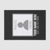 Uw foto hier Naam en Leeftijd Tissuepapier (Voorkant)