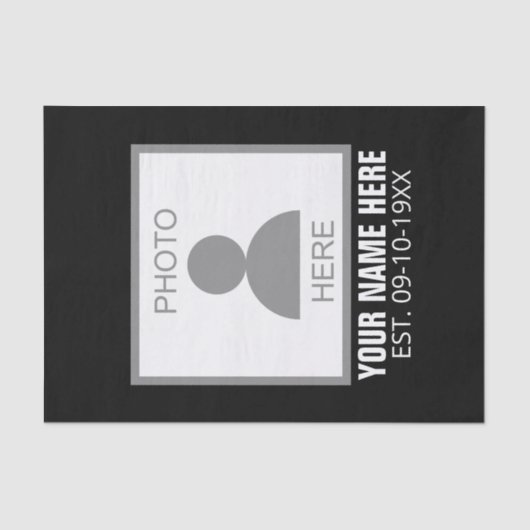 Uw foto hier Naam en Leeftijd Tissuepapier (Voorkant)