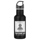 Uw foto hier Naam en Leeftijd Waterfles (Voorkant)